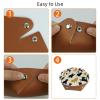 2Pcs PU Dice Holder Folding for RPG DND Table Games, Dice Trays Storage Box Portable Folding Rolling Dice Tray, Labrador Background view 4