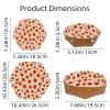 2Pcs PU Dice Holder Folding for RPG DND Table Games, Dice Trays Storage Box Portable Folding Rolling Dice Tray, Strawberry Orange Pattern view 3