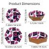 2Pcs PU Dice Holder Folding for RPG DND Table Games, Dice Trays Storage Box Portable Folding Rolling Dice Tray, Flamingo view 3