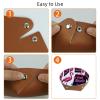 2Pcs PU Dice Holder Folding for RPG DND Table Games, Dice Trays Storage Box Portable Folding Rolling Dice Tray, Flamingo view 4