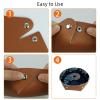 2Pcs PU Dice Holder Folding for RPG DND Table Games, Dice Trays Storage Box Portable Folding Rolling Dice Tray, Waves Yin and Yang view 4
