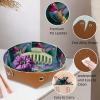 2Pcs PU Dice Holder Folding for RPG DND Table Games, Dice Trays Storage Box Portable Folding Rolling Dice Tray, Hummingbird view 2