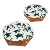 2Pcs PU Dice Holder Folding for RPG DND Table Games, Dice Trays Storage Box Portable Folding Rolling Dice Tray, Green Turtle view 1