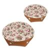 2Pcs PU Dice Holder Folding for RPG DND Table Games, Dice Trays Storage Box Portable Folding Rolling Dice Tray, Bows Pink Floral view 1
