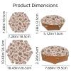 2Pcs PU Dice Holder Folding for RPG DND Table Games, Dice Trays Storage Box Portable Folding Rolling Dice Tray, Bows Pink Floral view 3