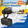 1000W/2000W Party Foam Machine, Shaking Head Jet Bubble Machine Large Stage Foam Machine Summer Pool Water Toys with 6-10M Distance and 40 Coverage for Outdoor Parties Water Park Pool Party(2000W) view 2