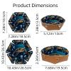 2Pcs PU Dice Holder Folding for RPG DND Table Games, Dice Trays Storage Box Portable Folding Rolling Dice Tray, Jellyfish Turtle view 3