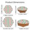 2Pcs PU Dice Holder Folding for RPG DND Table Games, Dice Trays Storage Box Portable Folding Rolling Dice Tray, Pink and Green Stripes view 3