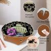2Pcs PU Dice Holder Folding for RPG DND Table Games, Dice Trays Storage Box Portable Folding Rolling Dice Tray, Dark Skull view 2