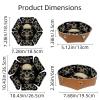 2Pcs PU Dice Holder Folding for RPG DND Table Games, Dice Trays Storage Box Portable Folding Rolling Dice Tray, Dark Skull view 3