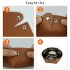 2Pcs PU Dice Holder Folding for RPG DND Table Games, Dice Trays Storage Box Portable Folding Rolling Dice Tray, Dark Skull view 4