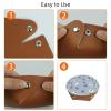 2Pcs PU Dice Holder Folding for RPG DND Table Games, Dice Trays Storage Box Portable Folding Rolling Dice Tray, Hamsters Strawberry Hearts Blue view 4
