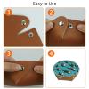 2Pcs PU Dice Holder Folding for RPG DND Table Games, Dice Trays Storage Box Portable Folding Rolling Dice Tray, Otters view 4