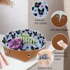 2Pcs PU Dice Holder Folding for RPG DND Table Games, Dice Trays Storage Box Portable Folding Rolling Dice Tray, French Bulldog Face Hearts view 2