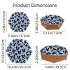 2Pcs PU Dice Holder Folding for RPG DND Table Games, Dice Trays Storage Box Portable Folding Rolling Dice Tray, French Bulldog Face Hearts view 3