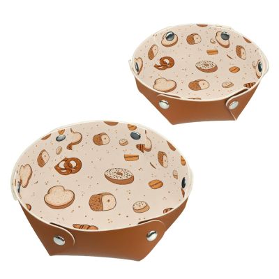 2Pcs PU Dice Holder Folding for RPG DND Table Games, Dice Trays Storage Box Portable Folding Rolling Dice Tray, Bakery Pattern