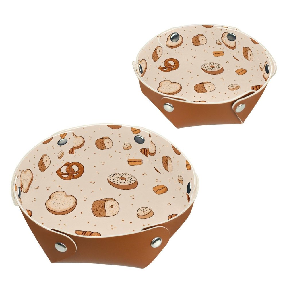 2Pcs PU Dice Holder Folding for RPG DND Table Games, Dice Trays Storage Box Portable Folding Rolling Dice Tray, Bakery Pattern