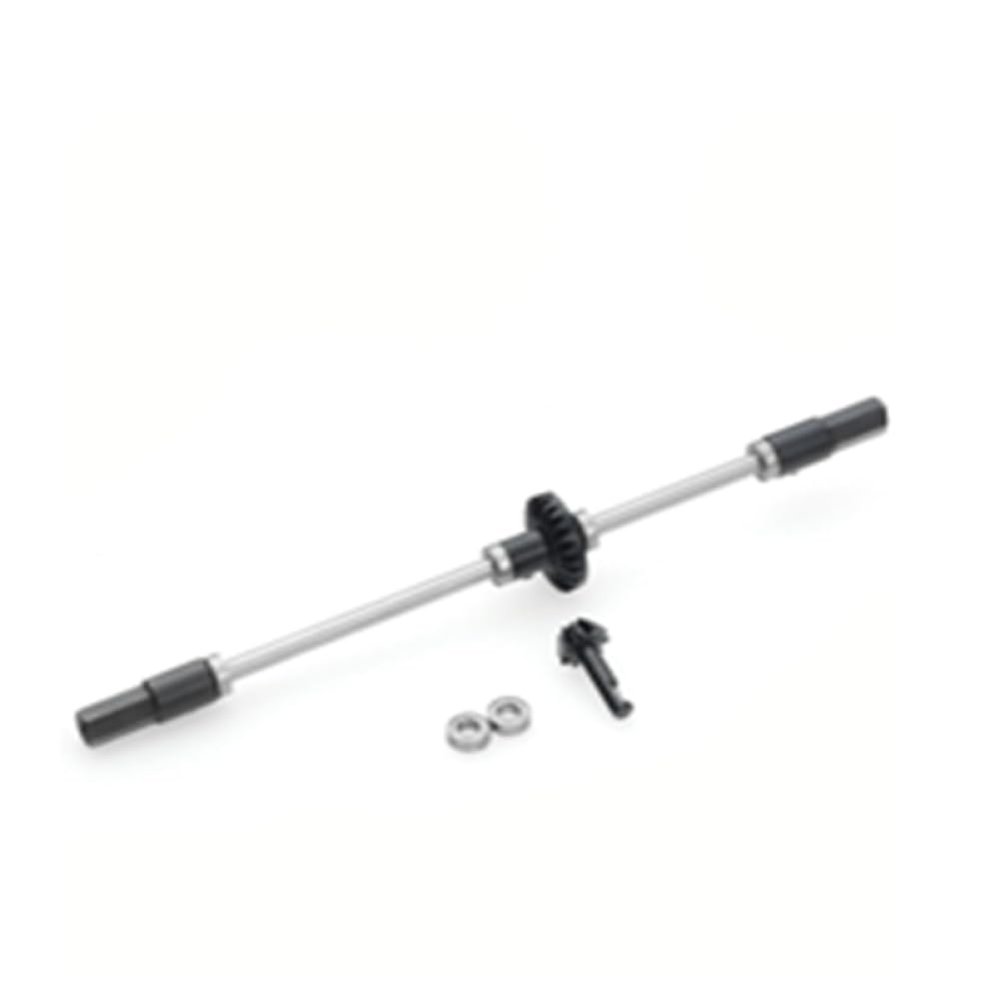 COMODO Metal Rear Axle Upgrade for 1/10 RC Cars 126-128mm Replacement Drivetrain Part Compatible with Henglong Feiyu D12 C14 C24 B14 B16 B24 B36