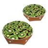 2Pcs PU Dice Holder Folding for RPG DND Table Games, Dice Trays Storage Box Portable Folding Rolling Dice Tray, Kiwi Fruit Pattern view 1