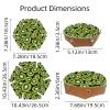 2Pcs PU Dice Holder Folding for RPG DND Table Games, Dice Trays Storage Box Portable Folding Rolling Dice Tray, Kiwi Fruit Pattern view 3