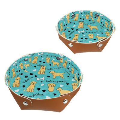 2Pcs PU Dice Holder Folding for RPG DND Table Games, Dice Trays Storage Box Portable Folding Rolling Dice Tray, Dog Black Hearts