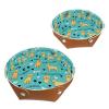 2Pcs PU Dice Holder Folding for RPG DND Table Games, Dice Trays Storage Box Portable Folding Rolling Dice Tray, Dog Black Hearts view 1