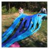 15m Blue Crystal Octopus Kite Soft Animal Show Kites Outdoor Sports Big Large Huge Squid Easy to Fly(23M-Blue) view 3