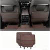 Car Kick Mats for Opel Ampera/Ampera-e 2011-2020, Car Back Seats Leather Anti Kick Pad Seats Back Protector Cover Waterproof Protective Mat,Brown view 1