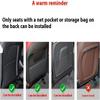 Car Kick Mats for Opel Ampera/Ampera-e 2011-2020, Car Back Seats Leather Anti Kick Pad Seats Back Protector Cover Waterproof Protective Mat,Brown view 3