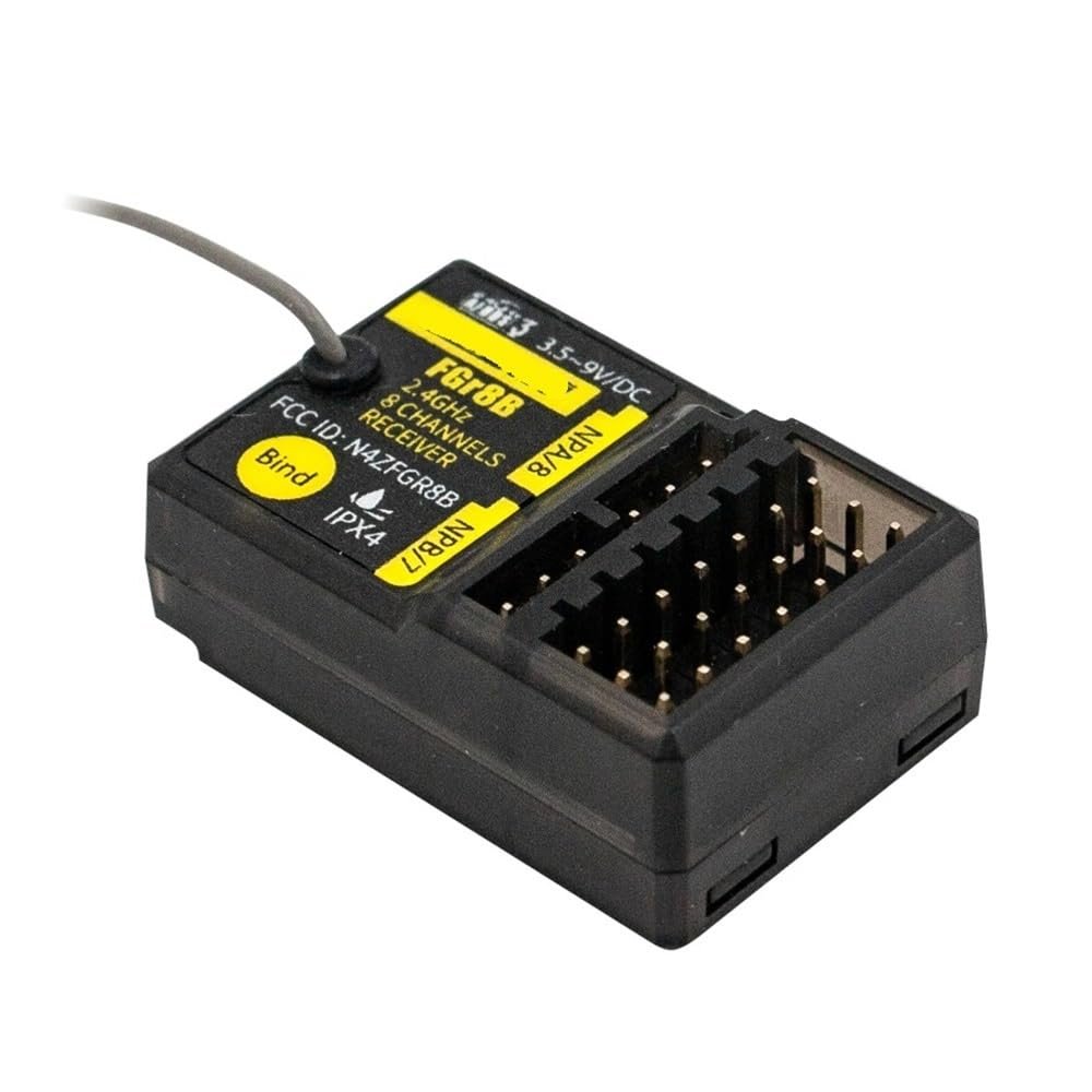 1pcs FGR8B 2.4GHz 8CH Receiver PWM/PPM/I-bus Output For AFHDS3 Transmitters RF Modules PL18/ NB4 /NB4 Lite/ FRM302 RC Boat