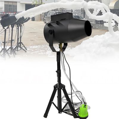 1000W/2000W Party Foam Machine, Shaking Head Jet Bubble Machine Large Stage Foam Machine Summer Pool Water Toys with 6-10M Distance and 40 Coverage for Outdoor Parties Water Park Pool Party(1000W)