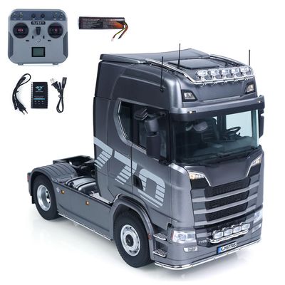 wheelfun Kabolite K770S 1/14 Scale RC Semi Truck 4x2 RTR with 2-Speed Transmission LED Lights Sound System Differential Lock RC Hobby for Ages 14+