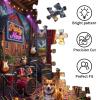 HUADADA-Barn Dance Party Corg-Jigsaw Puzzles for Adults 1000 Pieces, Interlock Perfectly No Dust, Impossible Difficult Hard Fun 1000 Piece Jigsaw Puzzles for Adults-1:1 Poster view 4