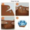 2Pcs PU Dice Holder Folding for RPG DND Table Games, Dice Trays Storage Box Portable Folding Rolling Dice Tray, Graphic Art Shark view 4