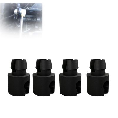 DXPYJHK Throttle Lever/Carb Link Retainer (4 pcs), 0312144 & 0313329 Carburetor Linkage Clip for Outboard Engines 313329 312144 (Black)