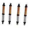 POENVFPO 4pcs 110mm RC, Dual Stage Spring Adjustable Damper for 1/10 RC Crawler Car Upgrade, with Spare Springs (Gold) view 1