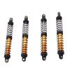 POENVFPO 4pcs 110mm RC, Dual Stage Spring Adjustable Damper for 1/10 RC Crawler Car Upgrade, with Spare Springs (Gold) view 3