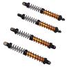 POENVFPO 4pcs 110mm RC, Dual Stage Spring Adjustable Damper for 1/10 RC Crawler Car Upgrade, with Spare Springs (Gold) view 4