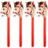 Gemuseeee 4 Pack Red Inflatable Stick Horse for Kids Fun Party Favor and Play Toy Inflatable Horse with Stick view 1