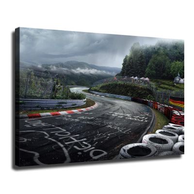 Fun Jigsaw Puzzle 1000 Pieces for Adults Scenic Car Racetrack Nurburgring Rally Poster Wall Art Kitchen Decorations Family Colorful Puzzles 29.5 x 20 in