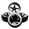 COMODO 1/10 RC Drift Tires with Wheel Rims 62.5mm Diameter 12mm Hex for 1:10 On-Road Racing Cars view 1