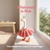 7 Inch Desk Goose Pink Princess Dress, Crown & Pearl Outfit Set view 3