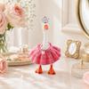 7 Inch Desk Goose Pink Princess Dress, Crown & Pearl Outfit Set view 4