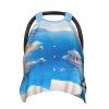 Greece Santorini Baby Car Seat Cover & Breastfeeding Nursing Cover - Breathable Stretch Fabric Multi-Use Nursing Cover for Breastfeeding view 2