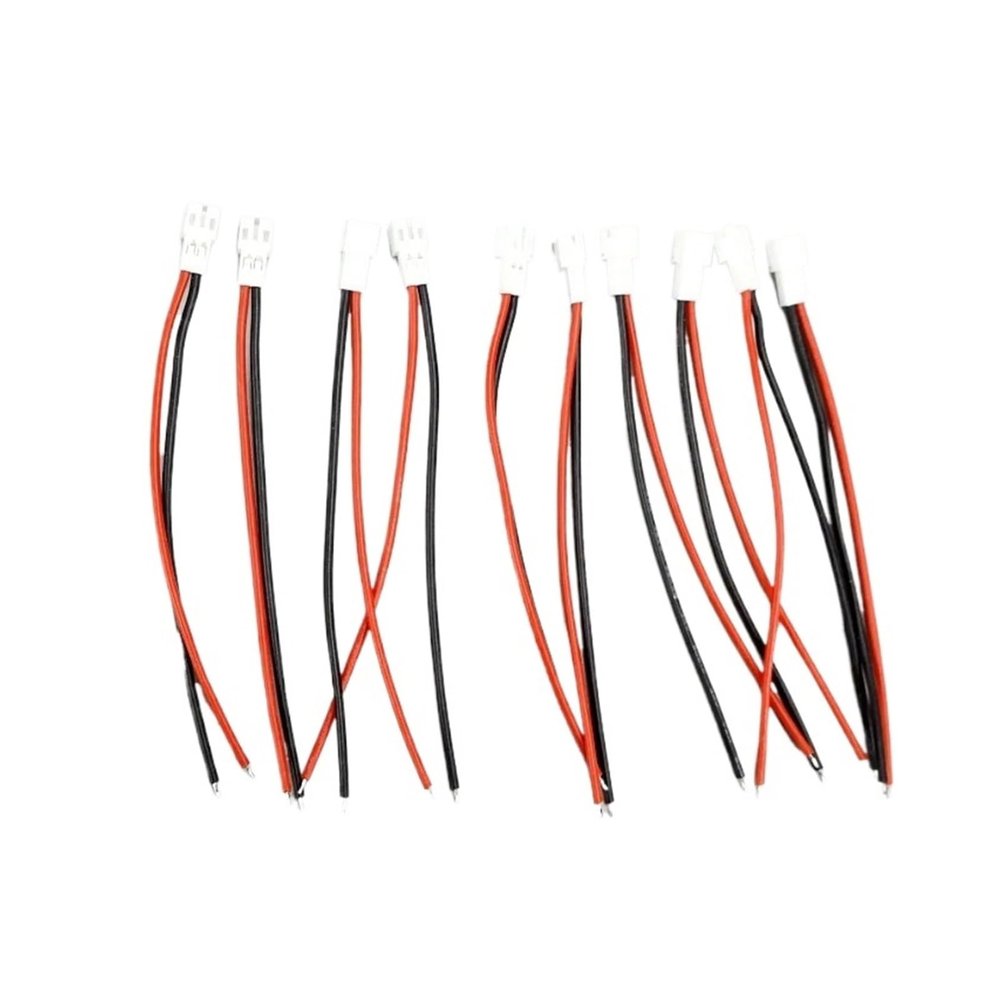 5Pairs 22AWG PH 2.0mm 10cm 2P Connector Cable,Compatible for JST,PH2.0 2Pin Adapter Male Female Plug RC Extension(2.0MM 2P Male-10pcs)