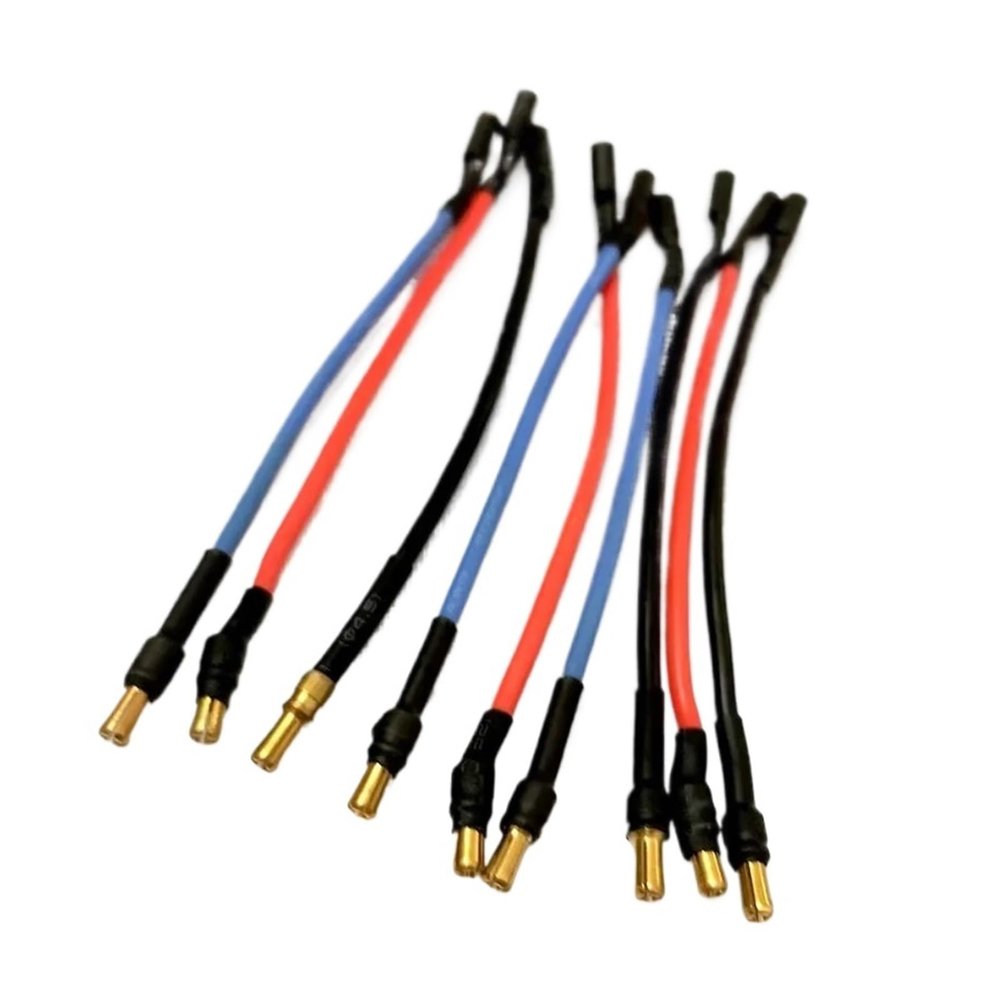 3pcs RC Motor/ESC Extension Cable 10CM/25CM With 16AWG Silicone Cable 3.5mm Banana Head For RC Drone Car Toy Wholesale(3PCS 10cm)