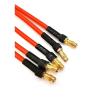 3pcs RC Motor/ESC Extension Cable 10CM/25CM With 16AWG Silicone Cable 3.5mm Banana Head For RC Drone Car Toy Wholesale(3PCS 10cm) view 3