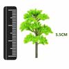 UCCKEYI 100pcs HO Scale 55mm Plastic Model Trees for Train Railroad Layouts, Wargaming & Park Scenery Green, 5.5cm Tall view 2