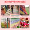 39.37x78.74 Inch Sturdy Multipurpose Colourful Safety Anti Falling Climbing Net for Kids Outdoor & Indoor view 4
