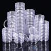 200 Pack 25mm Clear Coin Holder capules, Thickened Plastic Round Storage Cases for Collectors, Inner Diameter 0.98 Inch view 1